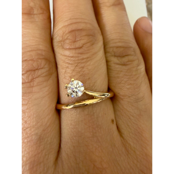 Pandora Jewelry - PANDORA Nova 0.50ctw Lab-Grown Diamond 14k Gold Asymmetric Ring Size 54(7)